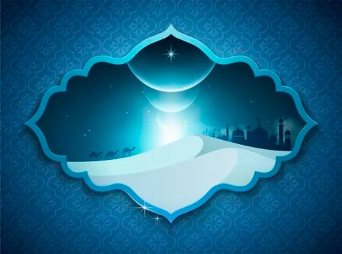 Islamic holiday background Stockillustratie