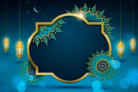 Islamic holiday design Stockillustratie