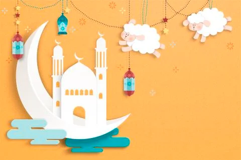 Islamic holiday design Stock-Illustration