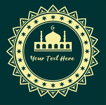 Islamic illustration vector Stock Illustration