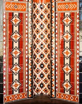 Islamic interior mosaic artwork Stock Photos