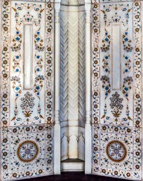 Islamic interior mosaic artwork Stock Photos