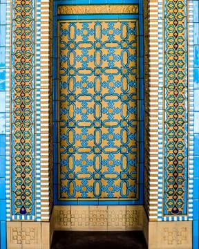 Islamic interior mosaic artwork Stock Photos