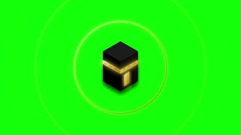 Islamic Kaaba Radiance Background Loop Stock Footage 334593979