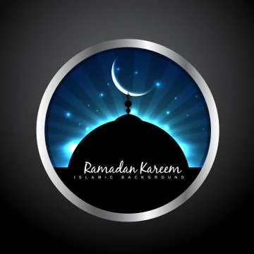 Islamic label vector Stock Illustration