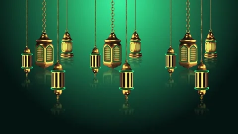 Islamic Lamp Background Loop Stock Footage 307837441
