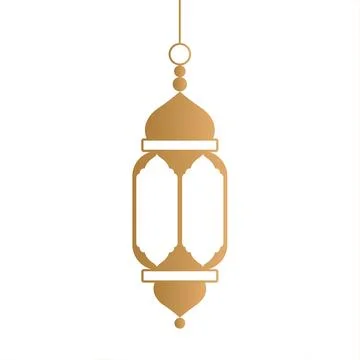 Islamic lamp isolated on transparent background. Stock Illustration