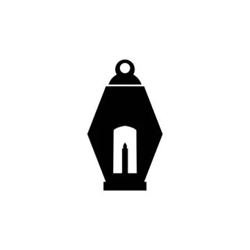 Islamic lantern icon vector template illustration Stock Illustration