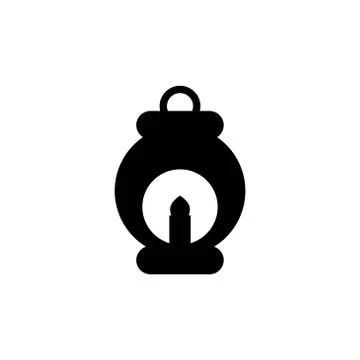 Islamic lantern icon vector template illustration 스톡 일러스트
