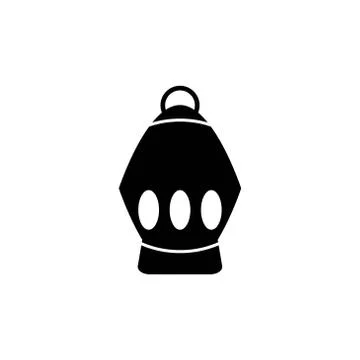 Islamic lantern icon vector template illustration Stock Illustration