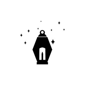 Islamic lantern icon vector template illustration Stock Illustration