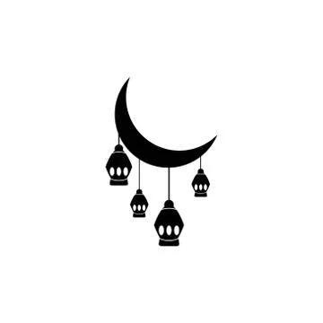 Islamic lantern icon vector template illustration Stock Illustration