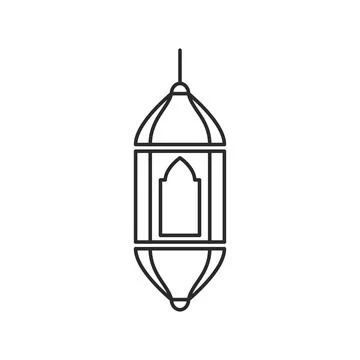 Islamic lanterns icon Illustration