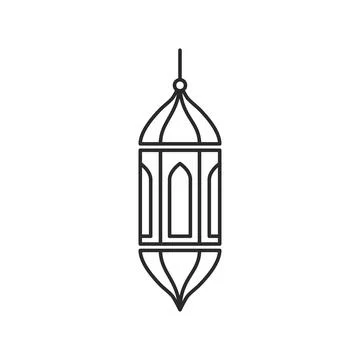 Islamic lanterns icon 스톡 일러스트