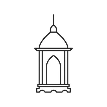 Islamic lanterns icon Illustrazione stock