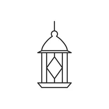 Islamic lanterns icon Stock Illustration