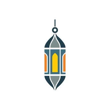Islamic lanterns icon Illustrazione stock