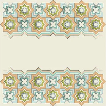 Islamic linear texture one Stock Illustration