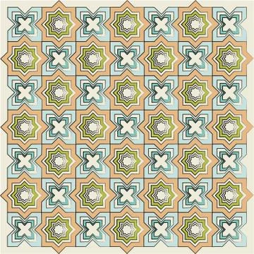 Islamic linear texture version Stock Illustration