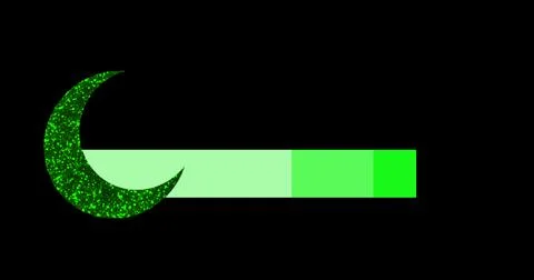 Islamic lower third in high resolution. Design a green-colored lower third .. Stock Illustration