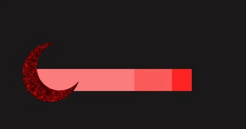 Islamic lower third in high resolution. Design a red-colored lower third wi.. Stock Illustration