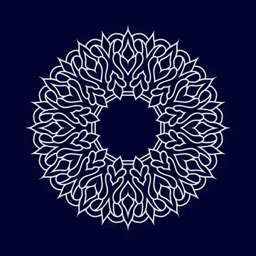 Islamic mandala background vector illustration Stock Illustration