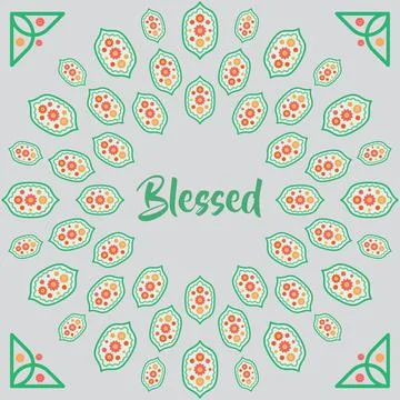 Islamic Mandala Ornamental Vector Template Stock Illustration