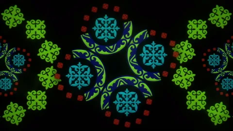 Islamic moon Complex Ornament Stock Footage 143656390