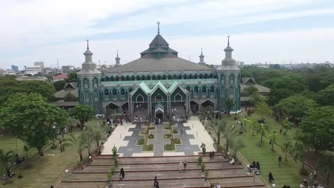 Islamic mosque 8 - Islamic Center In Makassar Stock Footage 182289214