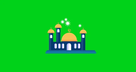 Islamic Mosque Animated Illustration Stock Footage 276900547
