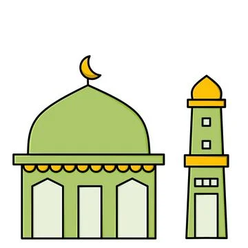 Islamic Mosque. Stock-Illustration