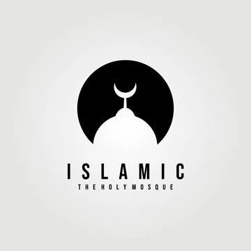 Islamic mosque logo vector , muslim illustration design Stock Illustration