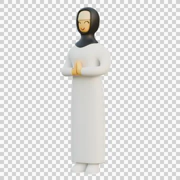 Islamic Mother Side View Illustrazione stock