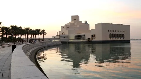 Islamic Museum of Art At Sunset 動画素材 95895280