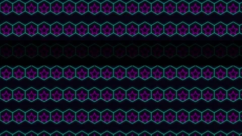 Islamic Neon Cyber Islamic Background Loop Stock Footage 333976336