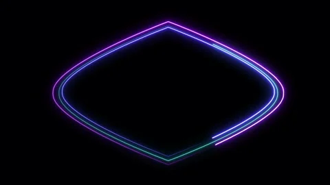 Islamic Neon Frame Stock Footage 260558389