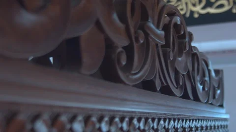 Islamic oriental ornaments in mosque Stock Footage 88029379