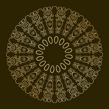Islamic ornament circle vector Stock Illustration
