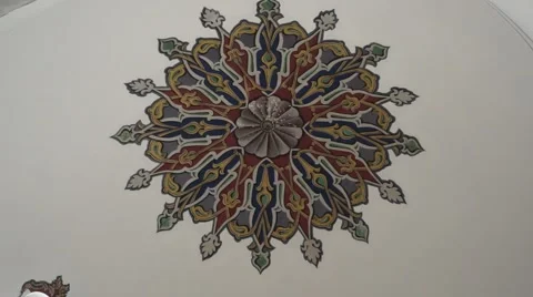 Islamic Ornament - Mosque Interior Stock Footage 50815478