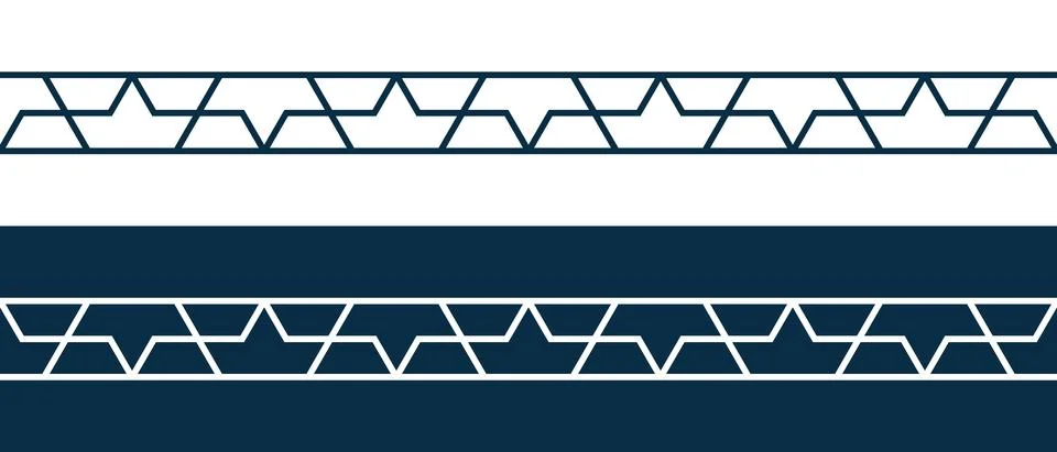 Islamic ornament pattern border for Ramadan card Stock Illustration