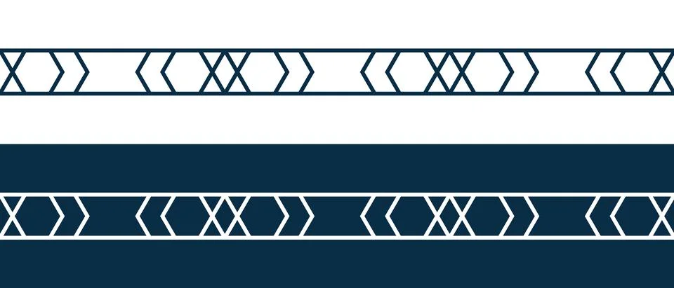Islamic ornament pattern border for Ramadan card Illustrazione stock