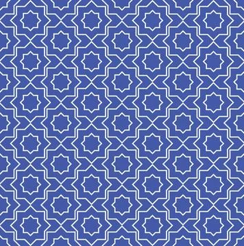 Islamic Ornament Seamless Pattern Background EPS Vector Stock Illustration
