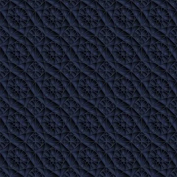 Islamic ornament seamless pattern vector illustration Illustrazione stock