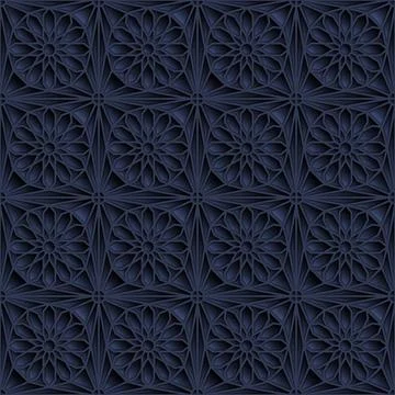 Islamic ornament seamless pattern vector illustration Illustrazione stock