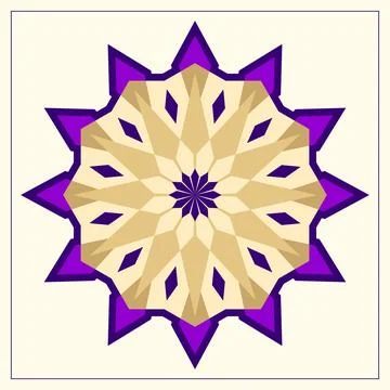 Islamic ornamental mandala. Stock Illustration