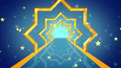 Islamic Pathway Star Background Видео 204146197