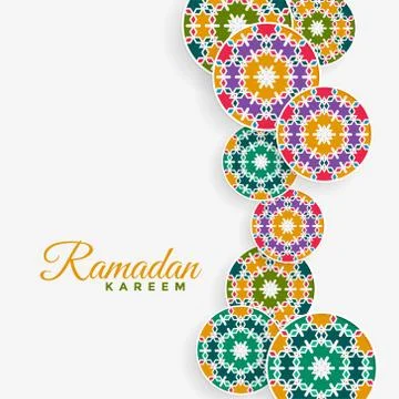 Islamic pattern decoration ramadan kareem background Stock Illustration