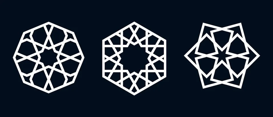 Islamic pattern for laser cutting Stock Illustration