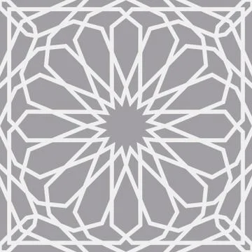 Islamic pattern . Seamless arabic geometric pattern, east ornament, indian Stock Illustration