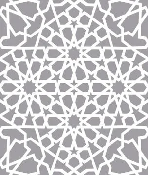 Islamic pattern . Seamless arabic geometric pattern, east ornament, indian Illustrazione stock